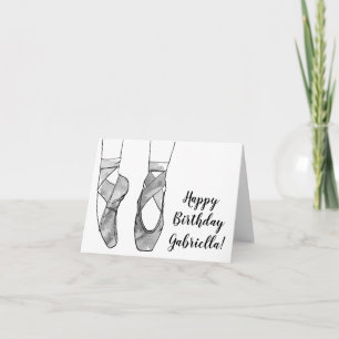 Tarjeta Ballerina Ballet Birthday Party