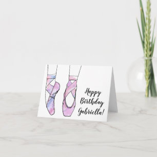 Tarjeta Ballerina Ballet Birthday Party