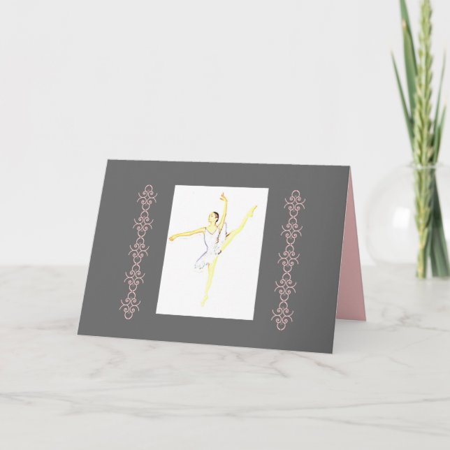 Tarjeta Ballerina Ballet Card (Anverso)