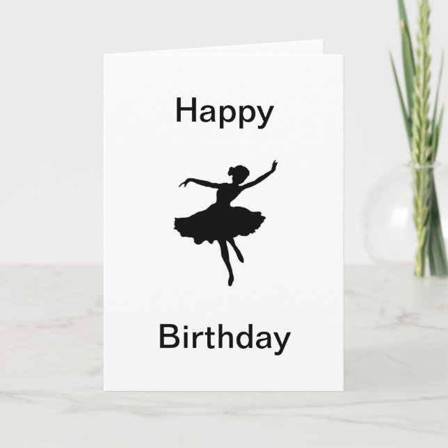 Tarjeta Ballerina Birthday Card (Anverso)