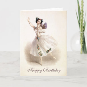 Tarjeta Ballerina Birthday Card