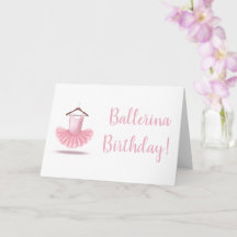 Ballerina Birthday Pink Tutu Girly Bonito