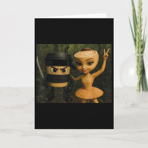 Tarjeta Ballerina Cappuccina Cappuccino Italiana I