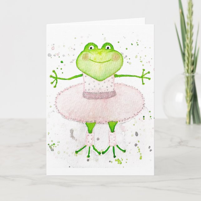 Tarjeta Ballerina Frog (Anverso)