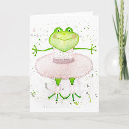 Tarjeta Ballerina Frog