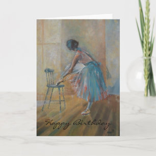 Tarjeta Ballerina Happy Birthday Card