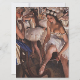 Tarjeta Ballerinas en la sala de vestir