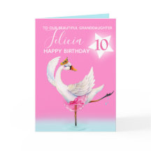 Ballet acuarela nieta bebé décimo cumpleaños