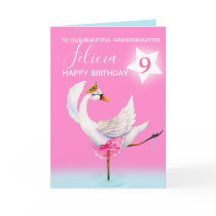 Ballet acuarela nieta Novena cumpleaños