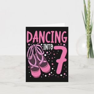 Tarjeta Ballet bailando en Chicas de ballet de 7 cumpleaño