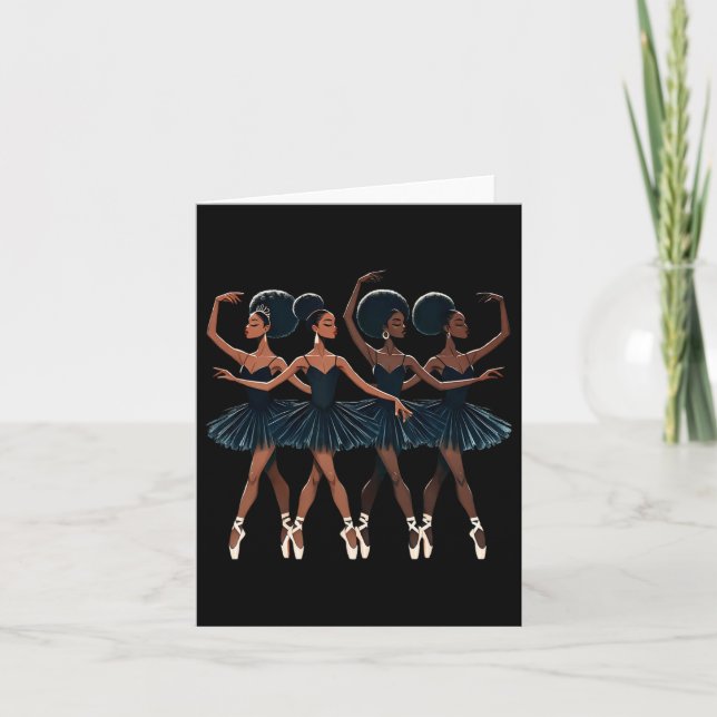 Tarjeta Ballet ballet ballet ballet africano danc (Anverso)
