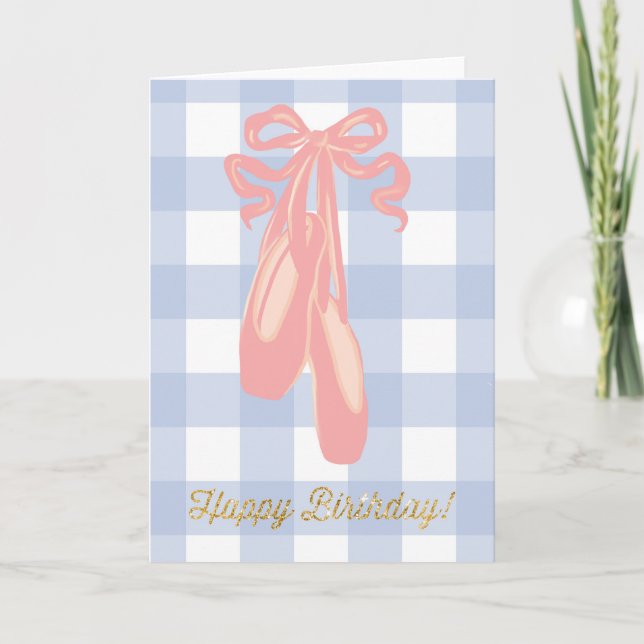 Tarjeta Ballet Dancer Happy Birthday Princess (Anverso)