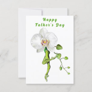 Tarjeta Ballet de bailarina de ballet de Ballerina Orchid 