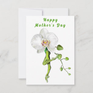 Tarjeta Ballet de bailarina de ballet de Ballerina Orchid