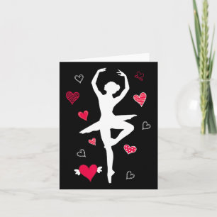 Tarjeta Ballet En Pointe Bailando Ballerina Chicas Hea