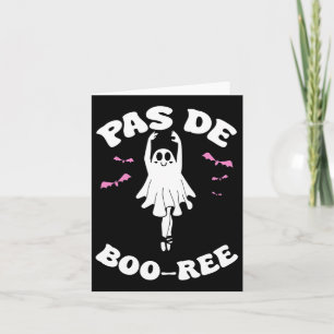 Tarjeta Ballet Gracioso de Boo-rée Fantasma Danza Hallowee
