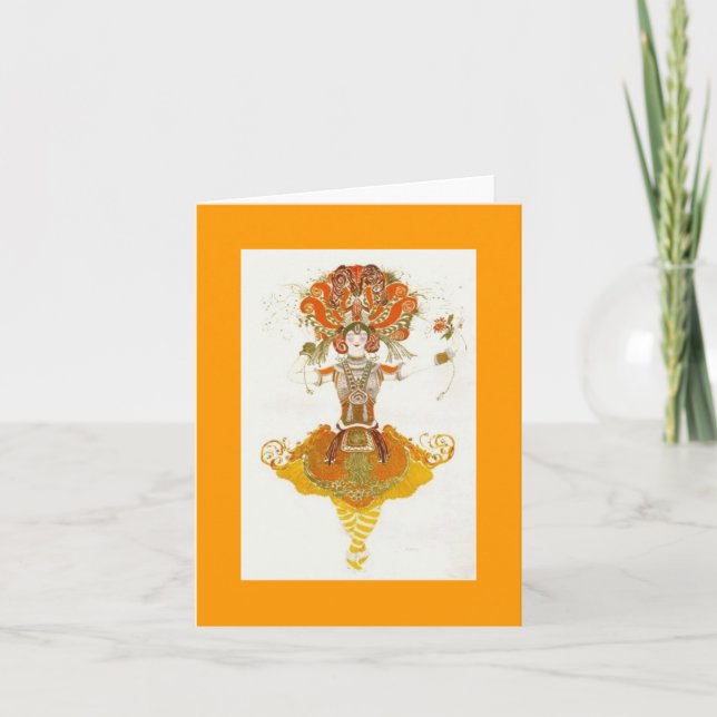 Tarjeta Ballet Leon Bakst (Anverso)