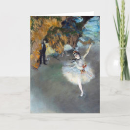 Tarjeta Ballet - l'etoile - Edgar Degas - 1878