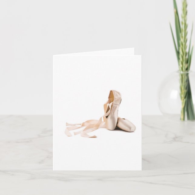 Tarjeta Ballet Pointe Shoes Cards (Anverso)