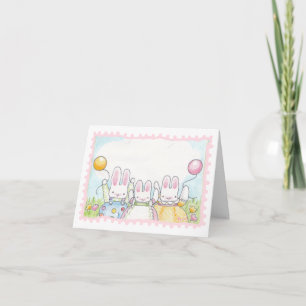 Tarjeta Balloon Bunny Birday Card