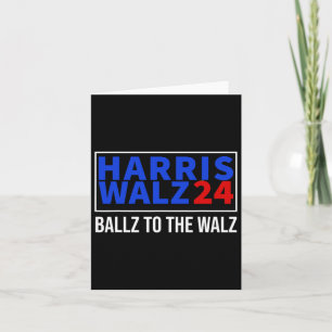 Tarjeta Ballz To The W Harris W 2024 Kalama Harris Vals 2