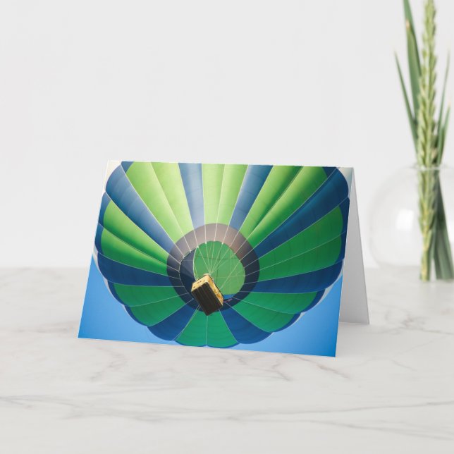 Tarjeta Balón de aire caliente (Anverso)