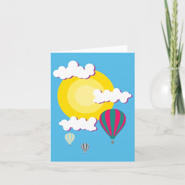 Tarjeta Balón de aire caliente (Anverso)