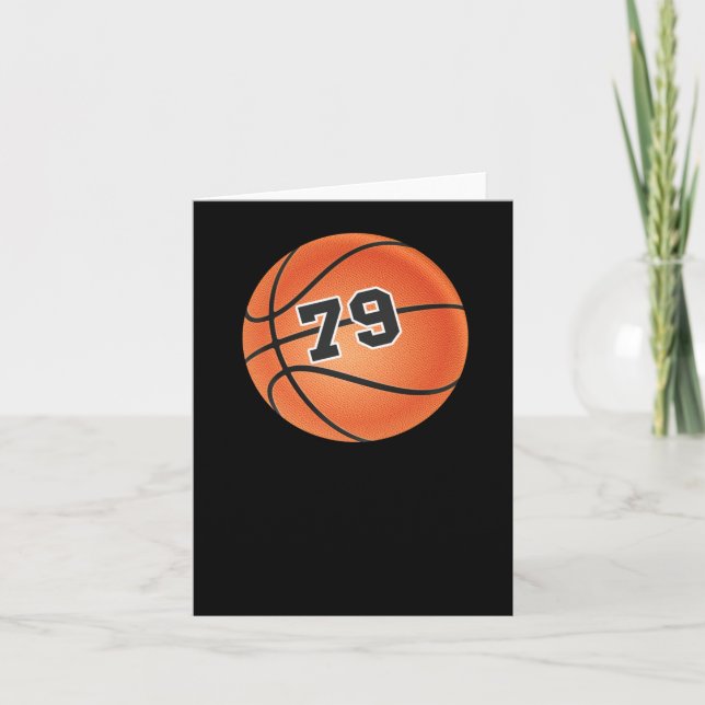 Tarjeta Balón de Baloncesto Número 79  (Anverso)