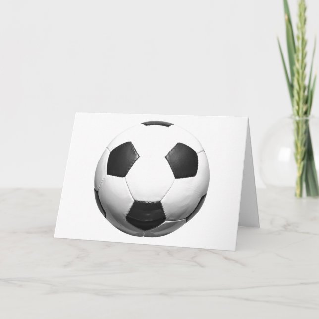 Tarjeta Balón de fútbol - bola del fútbol (Anverso)