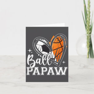 Tarjeta Balón Papaw Fútbol Baloncesto Corazón