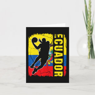 Tarjeta Baloncestista ecuatoriano Bandera de Ecuador Baske