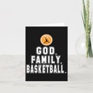 Tarjeta Baloncestistas Familia Dios Jugador Cristiano