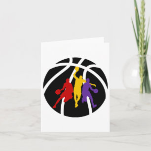Tarjeta Baloncestistas Guay Colorful Art Design Train