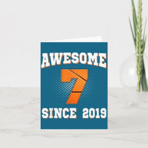 Tarjeta Baloncesto 7º 2019 7 Años Viejos Desde Chiste
