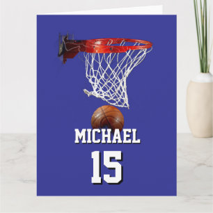 Tarjeta Baloncesto Agrega tu Nombre y Número Pop Art