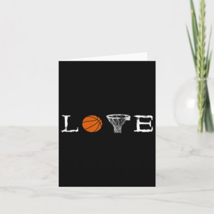 Tarjeta Baloncesto Amor Baller Baloncesto Jugando Balonces