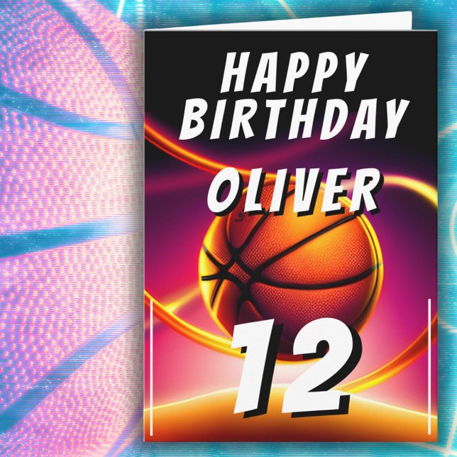 Tarjeta Baloncesto Balón Deportes Feliz Cumpleaños  (Subido por el creador)