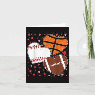 Tarjeta Baloncesto Béisbol Fútbol Chicos Hombres Valen