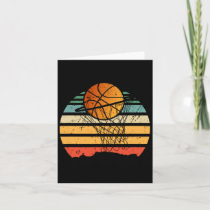 Tarjeta Baloncesto Con Baloncesto Vintage Sport Player Coa