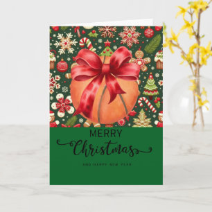 Tarjeta Baloncesto con temática de Navidades para jugador