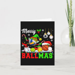 Tarjeta Baloncesto de Cerezo Ballmas Navidad Santa Elf