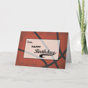 Tarjeta Baloncesto de cumpleaños grande deportes en proble