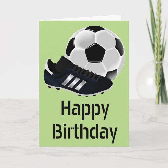 Tarjeta Baloncesto de fútbol / cumpleaños de fútbol (Anverso)