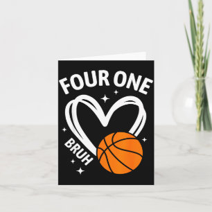 Tarjeta Baloncesto del Día de San Valentín Bruh 41
