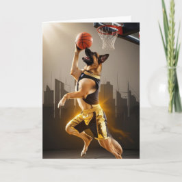 Tarjeta Baloncesto del Pastor Alemán