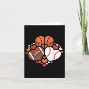 Tarjeta Baloncesto Deportivo Corazones Fútbol Béisbol Béis