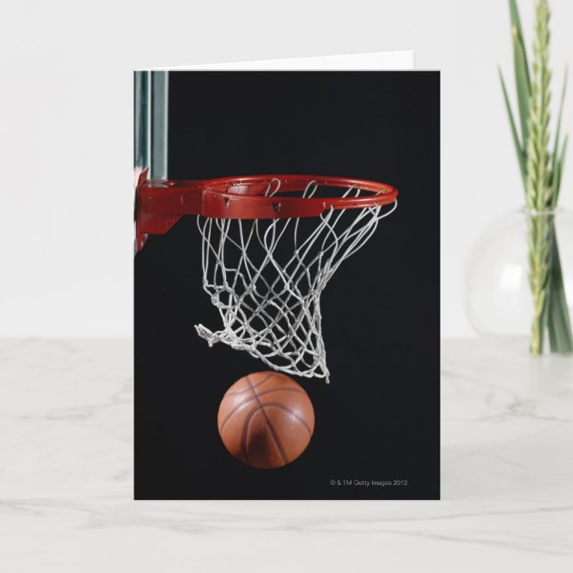Tarjeta Baloncesto en aro (Anverso)
