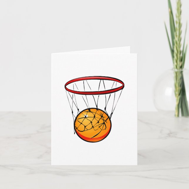Tarjeta Baloncesto en aro (Anverso)