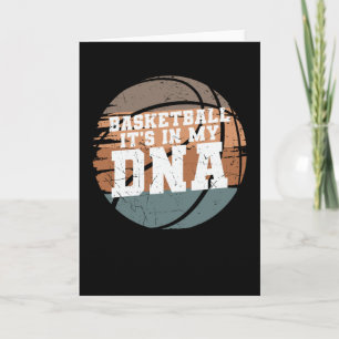 Tarjeta Baloncesto Está en mi ADN para Amantes del Balon