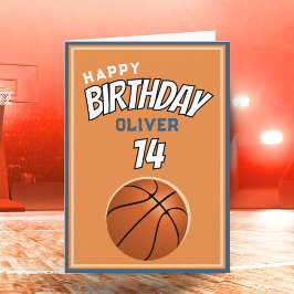 Tarjeta Baloncesto Feliz Cumpleaños Deportes